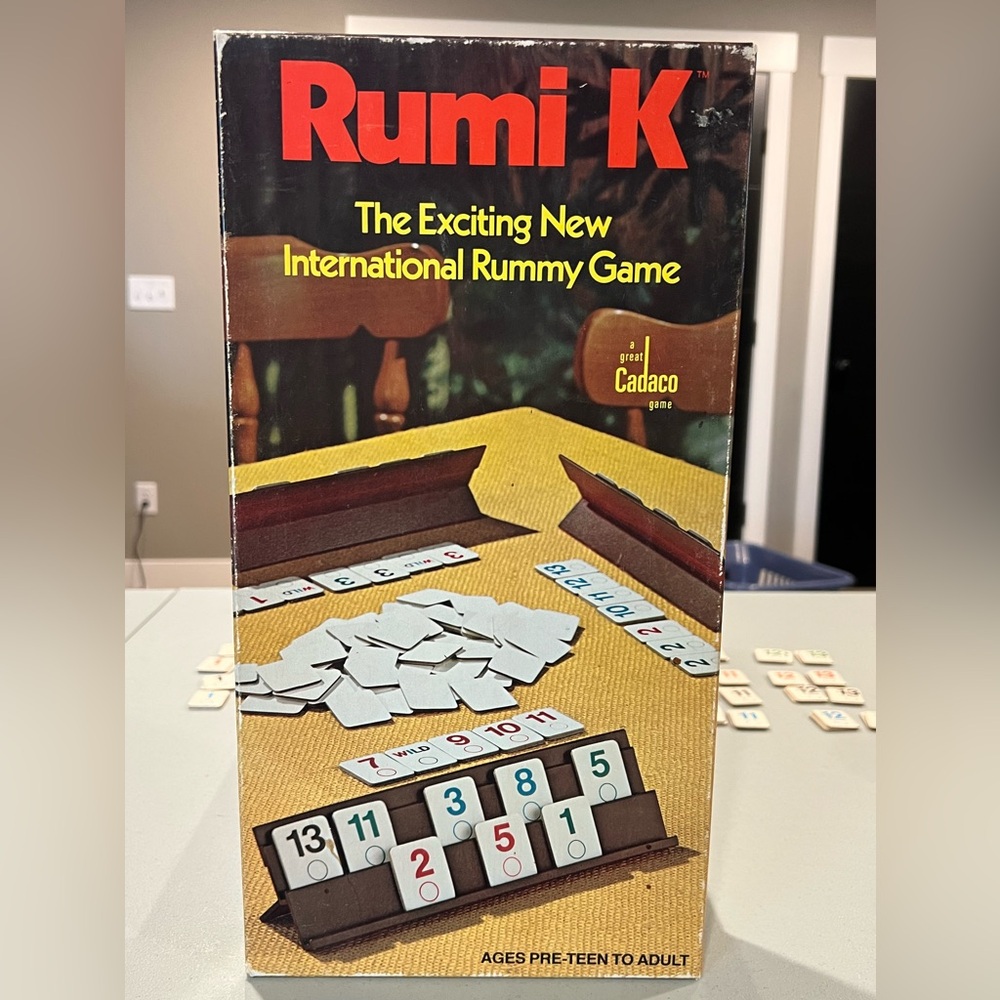 Vintage 70’s Rumi K Board Game from Cadaco